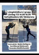 Ladda upp bild till gallerivisning, Skidlektion i grupp 7/2 fokus klassisk teknik stakning &amp; diagonal kl: 14-16 Saltsjöbaden
